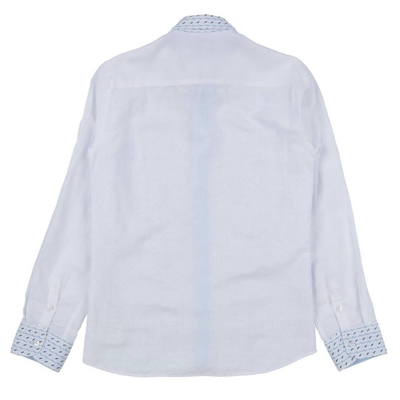 Fred Mello Linen Shirt Size 10 & 14 - Picture 2 of 6